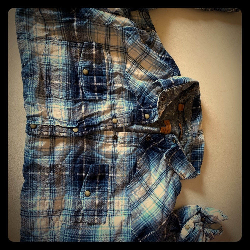 Ladies blue flannel